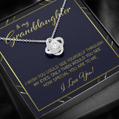 Granddaughter Necklace, Gift For Granddaughter From Grandma “ I Wish You Would See Yourself Through My Eyes Necklace