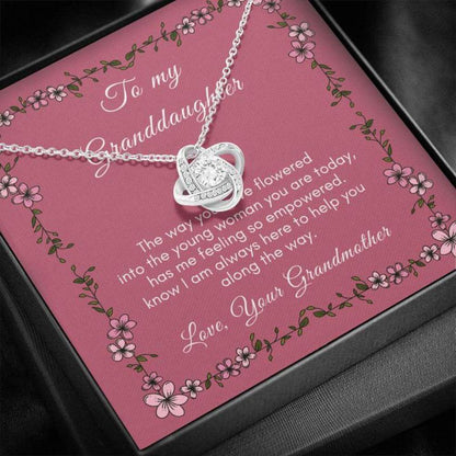 Granddaughter Necklace “  Gift To Granddaughter “ Gift Necklace Message Card “ To Granddaughter Poem Necklace