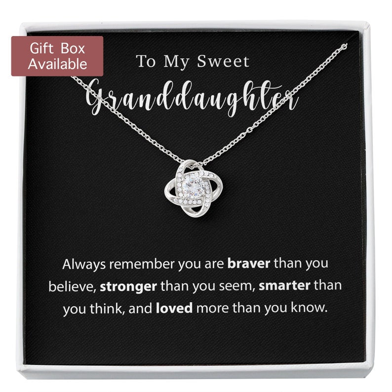 Granddaughter Necklace, Granddaughter Gifts From Grandparents, Gift For Granddaughter, Granddaughter Graduation Gift