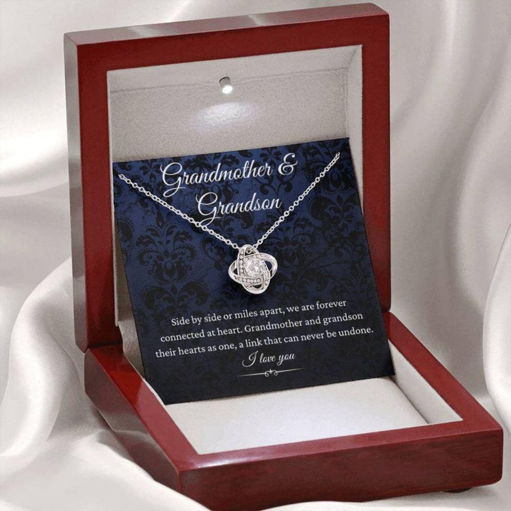 Grandmother Necklace, Grandmother & Grandson Necklace, Gift For Grandma, Gift For Grandson
