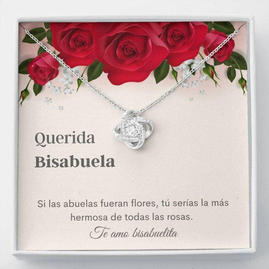 Grandmother Necklace, Bisabulea Necklace Keepsake - Bisabuela Collar Regalo - Meaningful Spanish Gifts - Best Great Grandma