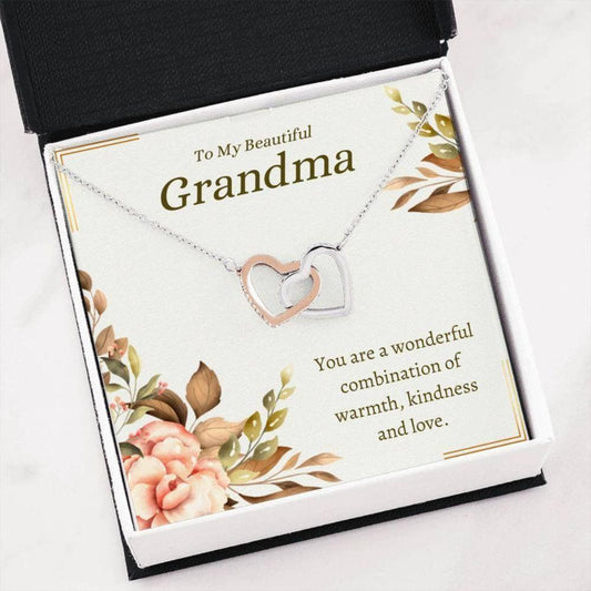 Grandmother Necklace, Elegant Grandma Necklace Gift - Sweet Family Keepsake - Blessed Grandmother Gift
