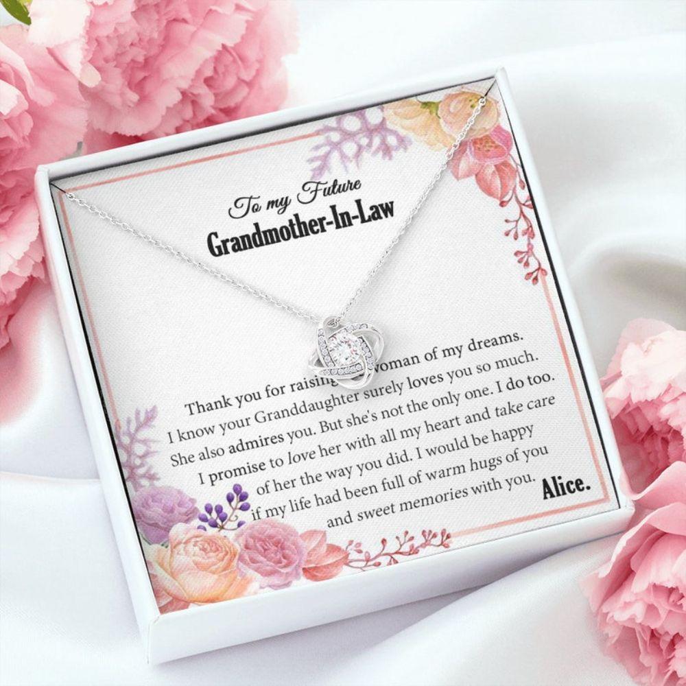Grandmother Necklace, Future Grandmother In Law Necklace, Christmas Necklace For Future Grandmother In Law, Grandma Of The Bride Gift