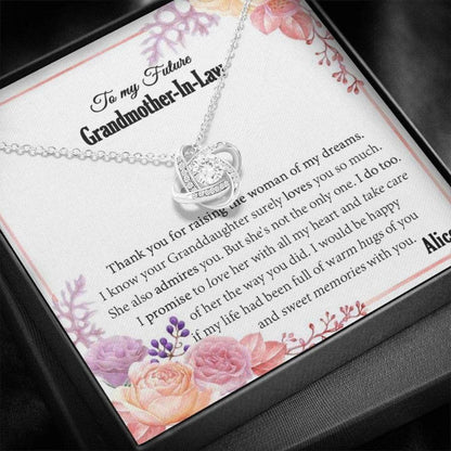 Grandmother Necklace, Future Grandmother In Law Necklace, Christmas Necklace For Future Grandmother In Law, Grandma Of The Bride Gift On My Wedding From Groom