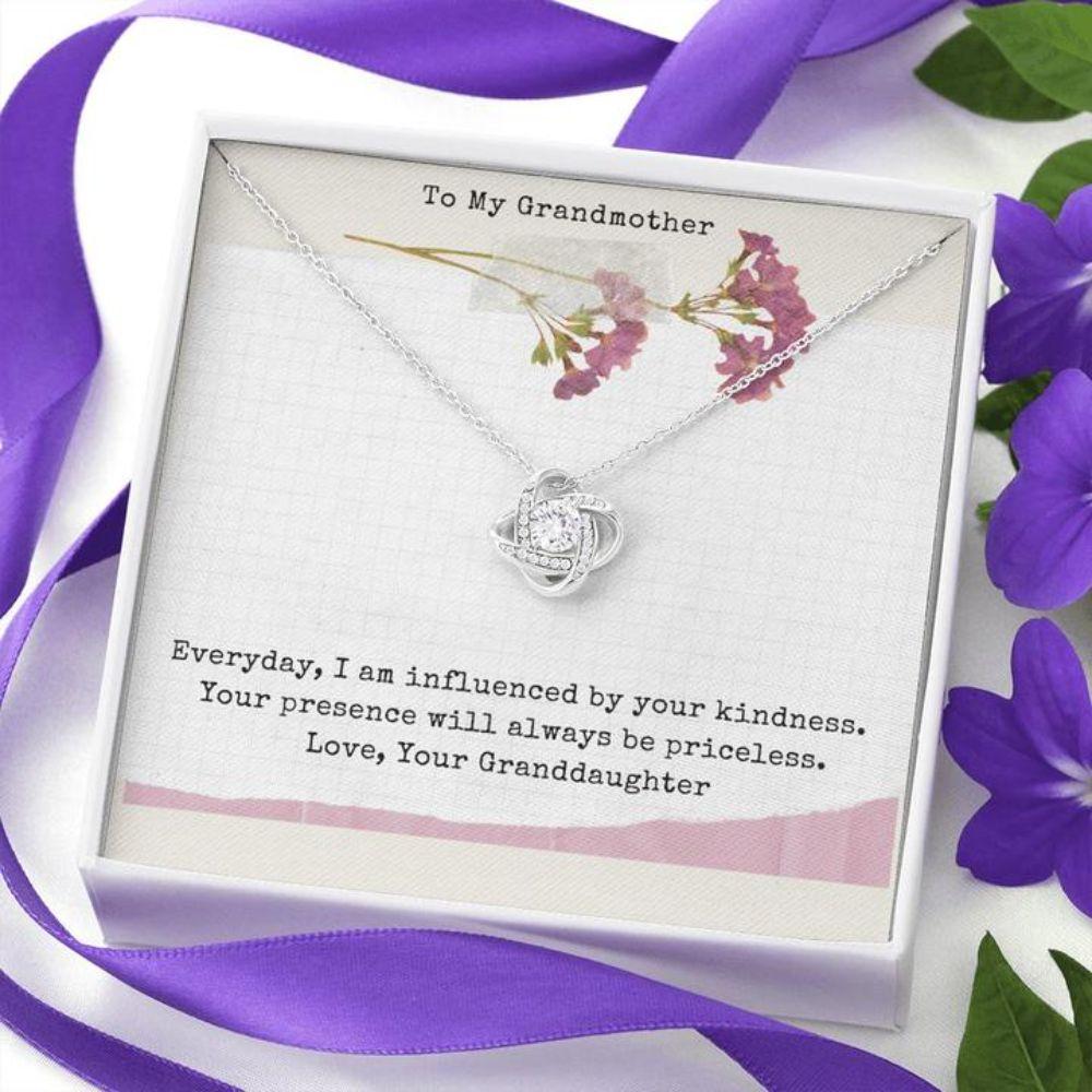 Grandmother Necklace “ Gift To Grandmother Message Card “ To Grandmother From Granddaughter Priceless