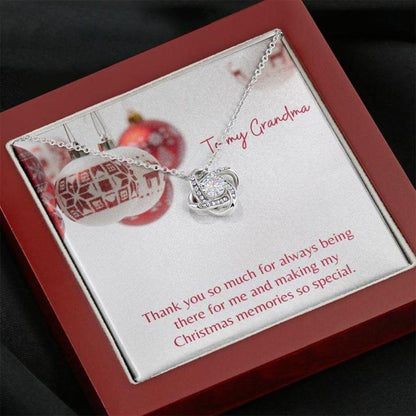 Grandmother Necklace “ Gift To Grandmother “ Nana Holiday Red Stronger Together