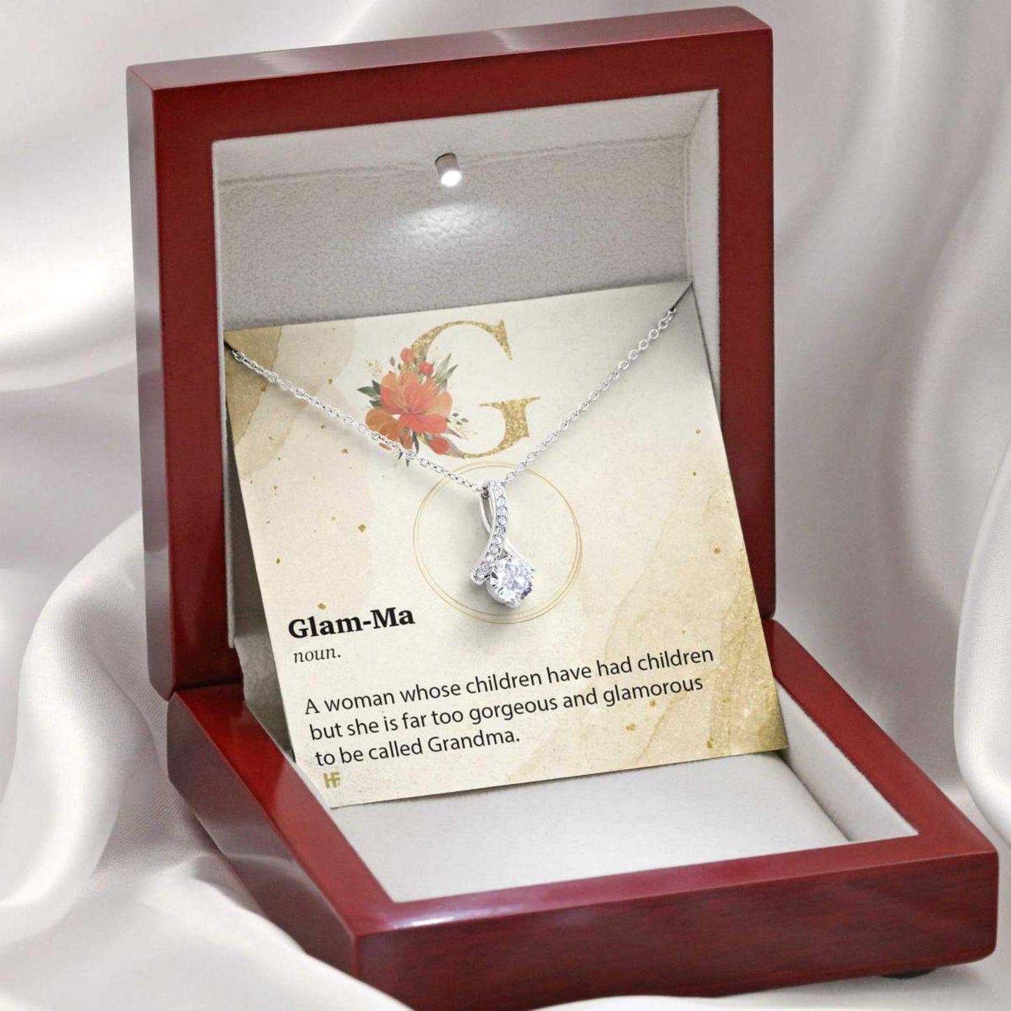 Grandmother Necklace, Grandma Definition Necklace Gift On Mother’S Day Necklace