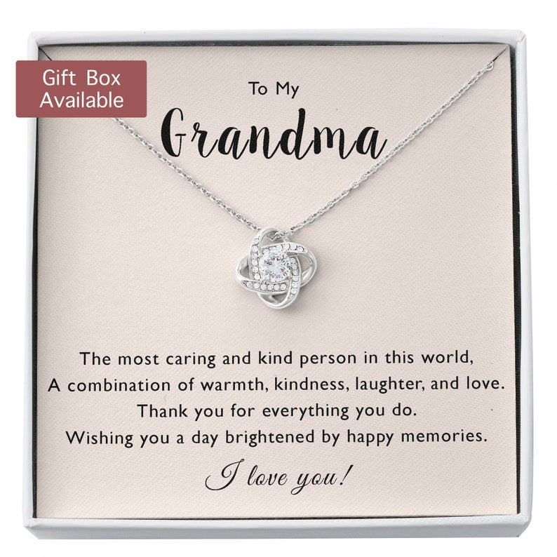 Grandmother Necklace, Grandma Necklace, Grandma Gift, Gift For Grandma, Grandmother Birthday Necklace Gift