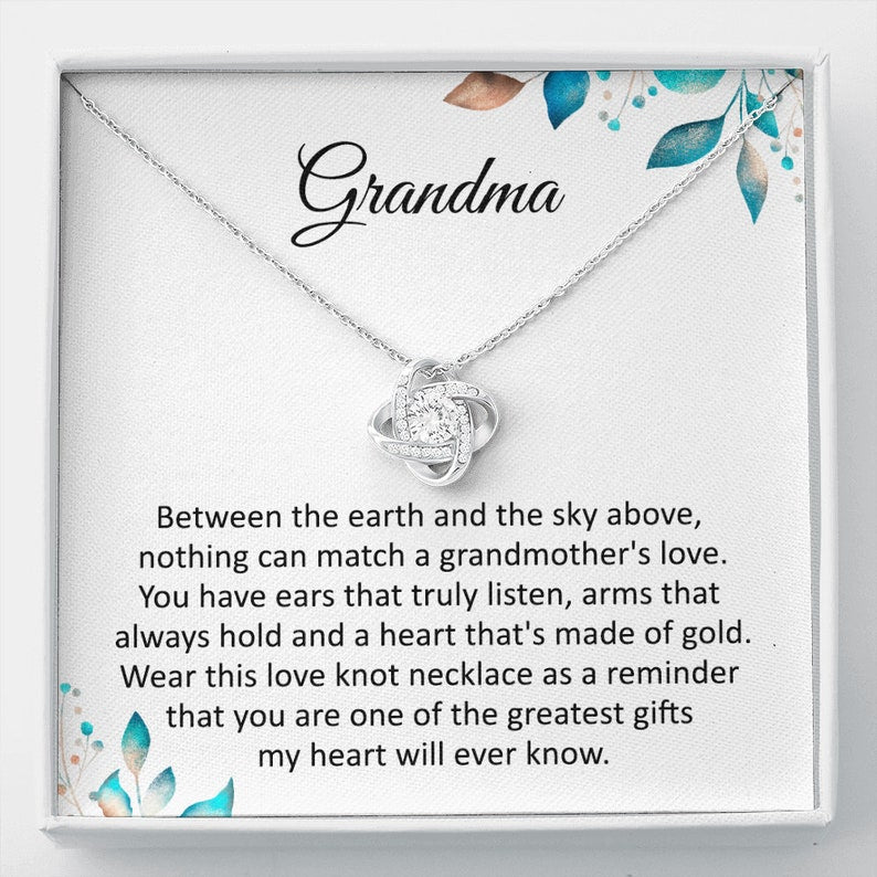 Grandmother Necklace, Grandmother Necklace, Mothers Day Necklace For Grandma Nana, Grandma Jewelry From Grandchildren