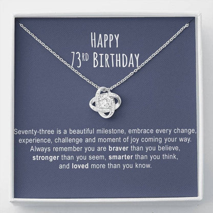 Grandmother Necklace, Mom Necklace, 73rd Birthday Necklace Gift For Women, 73rd Birthday Necklace Gift For Her