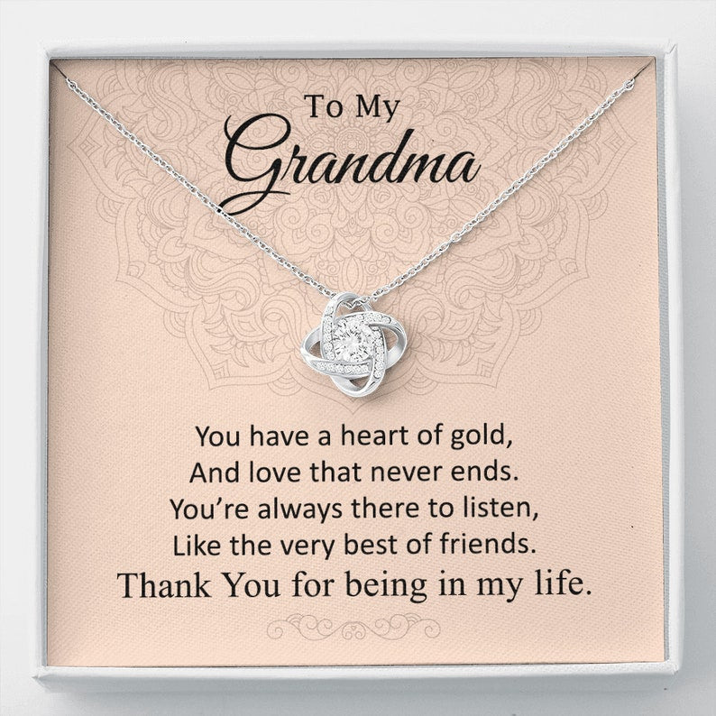 Grandmother Necklace, Mothers Day Necklace For Grandma / Nana From Granddaughter/ Grandson, Grandmother Necklace, Grandma Gifts