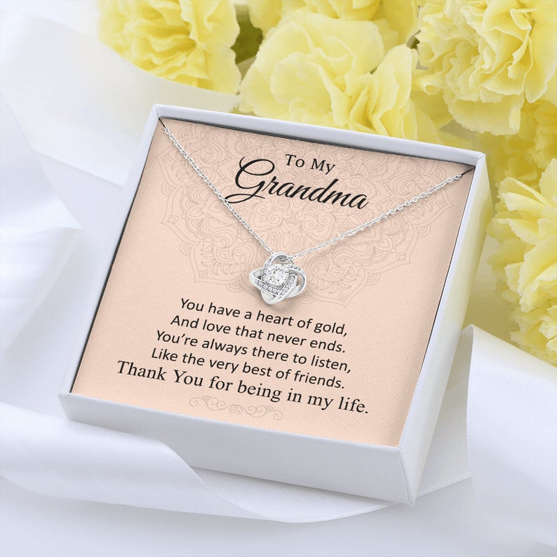 Grandmother Necklace, Mothers Day Necklace For Grandma / Nana From Granddaughter/ Grandson, Grandmother Necklace, Grandma Gifts