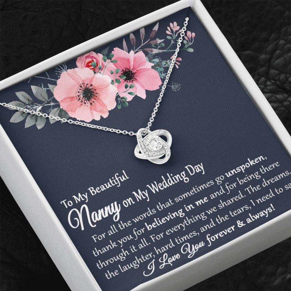 Grandmother Necklace, Nanny Of The Bride Gift, Gift From Bride To Grandmother On Wedding Day, Nanny Gifts, Wedding Gift For Nanny, Grandma, Necklace