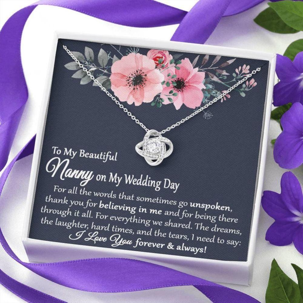 Grandmother Necklace, Nanny Of The Bride Gift, Gift From Bride To Grandmother On Wedding Day, Nanny Gifts, Wedding Gift For Nanny, Grandma, Necklace