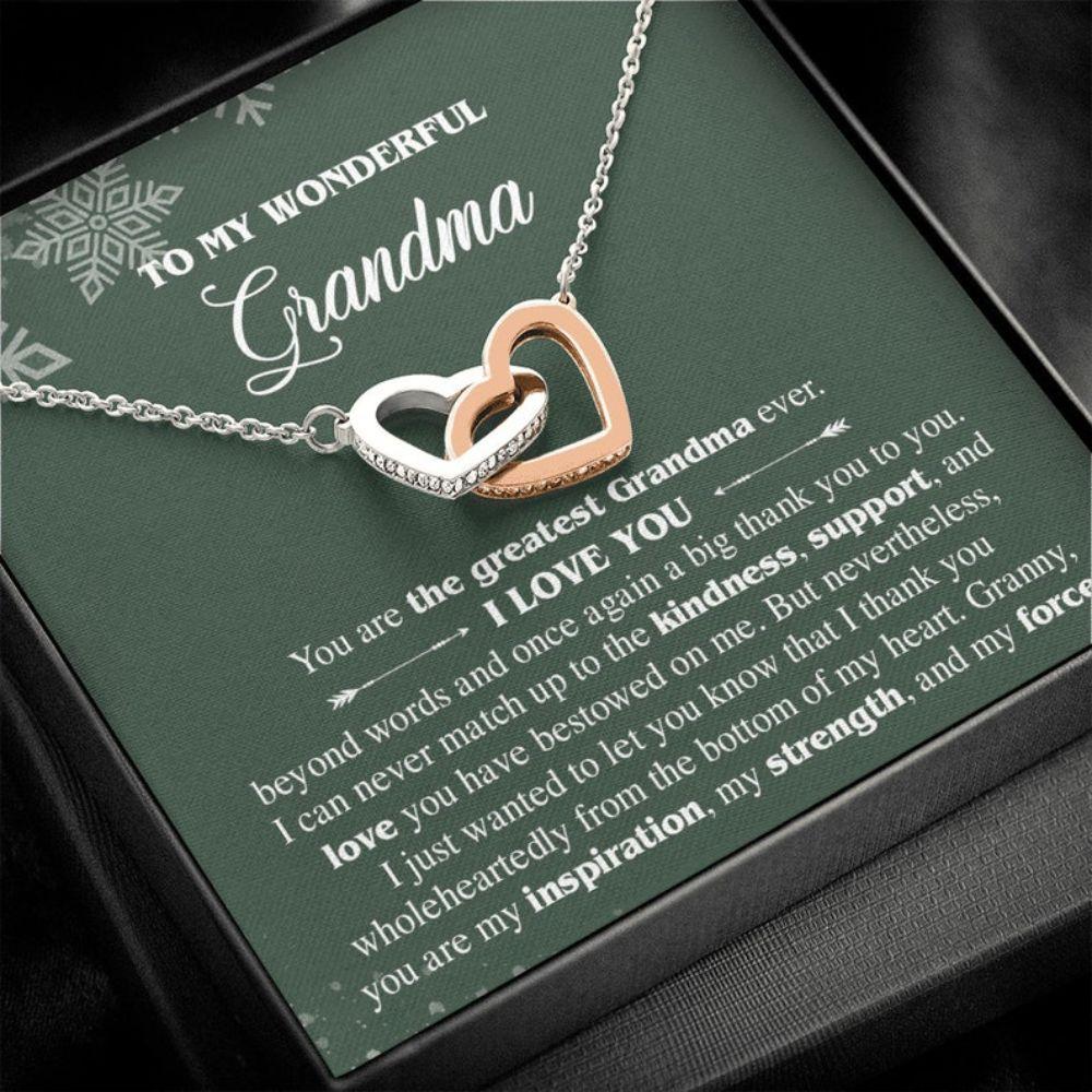 Grandmother Necklace, To My Grandma Gift For Christmas, Gift For Grandmother From Granddaughter, Granson, Meaning Xmas Necklace For Grandma, Jewelry For Grandma.