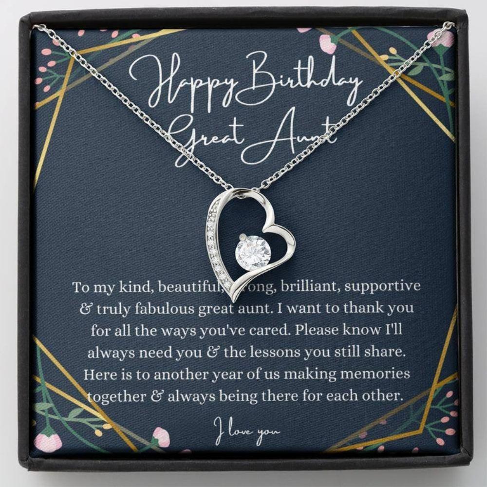 Aunt Necklace, Great Aunt Birthday Necklace, Gift For Auntie From Great Niece/Great Nephew