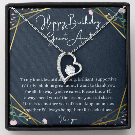 Aunt Necklace, Great Aunt Birthday Necklace, Gift For Auntie From Great Niece/Great Nephew