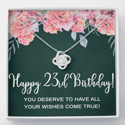Happy 23Rd Birthday Gifts For Women Girls, 23 Years Old Necklace For Her Rakva