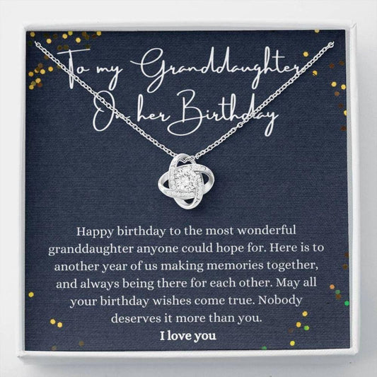 Granddaughter Necklace, Happy Birthday Granddaughter Necklace, Gift For Granddaughter Birthday