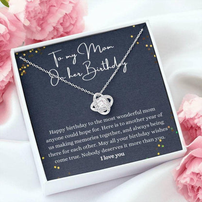 Mom Necklace, Happy Birthday Mom Necklace, Gift For Mother Birthday, Mom Thoughtful Gift