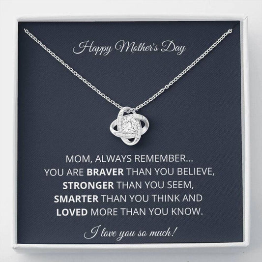 Mom Necklace, Happy Mother’S Day Necklace Gift For Mom From Daughter From Son