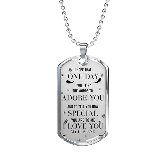 Husband Dog Tag, To My Husband How Special You Are Dog Tag Military Chain Necklace Gift