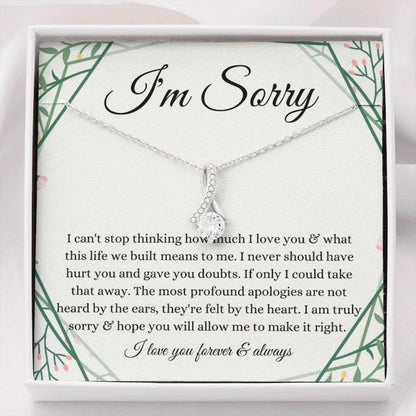 Girlfriend Necklace, Wife Necklace, I’M Sorry Necklace Apology Gift, Gift For Wife/Girlfriend/Partner
