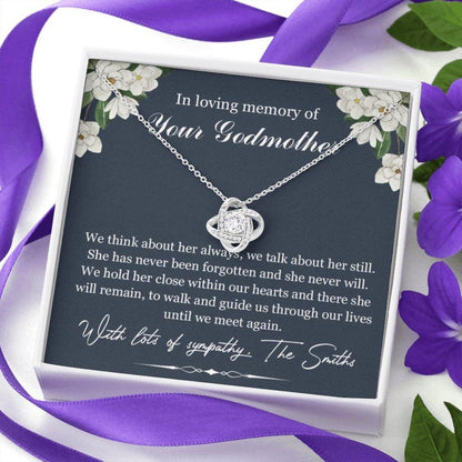 In Loving Memory Of Your Godmother Necklace Gift, Godmother Memorial Gift, Sympathy Gift For Lossing Godmother, Godmother Remembrance Necklace