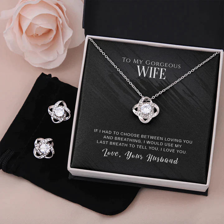 Gift For Wife - 925 Sterling Silver Pendant With Earings Rakva