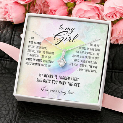 Lgbt Necklace, To My Girl “ Lesbian Lgbtq Alluring Beauty Necklace