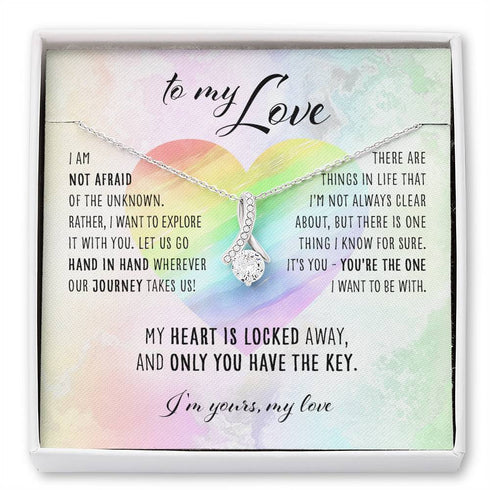 LGBT Necklace, To My Love - Lesbian Gay LGBTQ Alluring Beauty Necklace