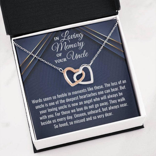 Loss Of An Uncle Necklace Gift, Bereavement Gift, Sorry For Your Loss, Sympathy Necklace, Uncle Memorial Gift, Uncle Remembrance