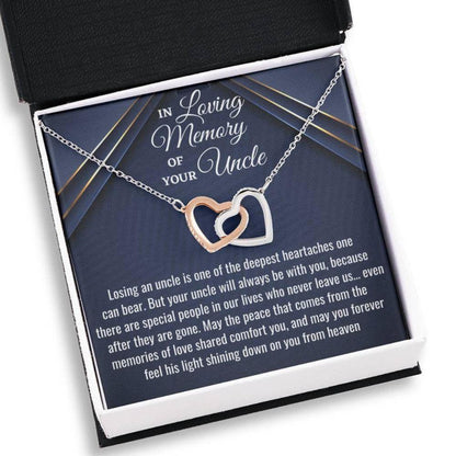Loss Of An Uncle Necklace Gift, Bereavement Gift, Sympathy Necklace, Uncle Memorial Gift, Sorry For Your Loss, Uncle Remembrance