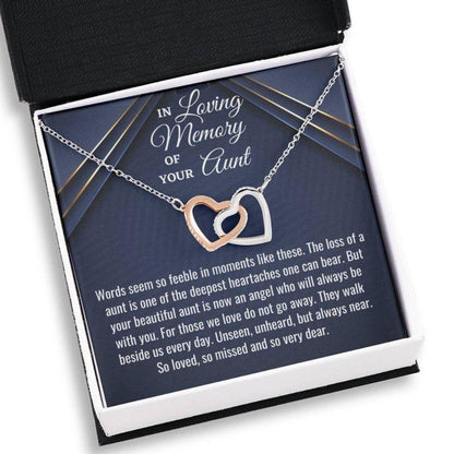 Loss Of Aunt Necklace Gift, Bereavement Gift, Sorry For Your Loss, Sympathy Necklace, Aunt Memorial Gift, Aunt Remembrance