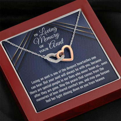 Loss Of Aunt Necklace Gift, Condolences Gift, Sympathy Bereavement Gift, Sorry For Your Loss, Death Of Aunt Grieving Memorial Gift