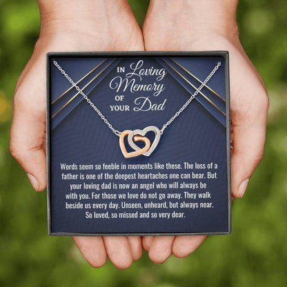 Loss Of Father Necklace Gift, Bereavement Gift, Sorry For Your Loss, Sympathy Necklace, Father Memorial Gift, Dad Remembrance