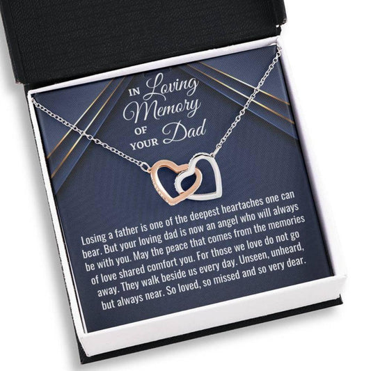 Loss Of Father Necklace Gift, Bereavement Gift, Sympathy Necklace, Dad Memorial Gift, Sorry For Your Loss, Dad Remembrance