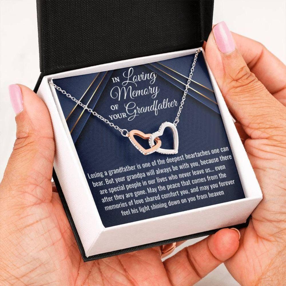 Loss Of Grandfather Necklace Gift, Condolences Gift, Sympathy Bereavement Gift, Sorry For Your Loss, Memorial Gift