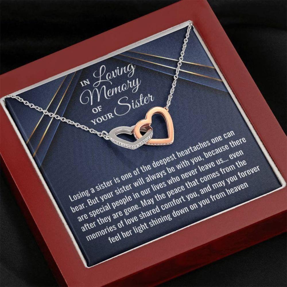 Loss Of Sister Necklace Gift, Sister Condolences Gift, Sympathy Bereavement Gift, Sorry For Your Loss, Memorial Gift