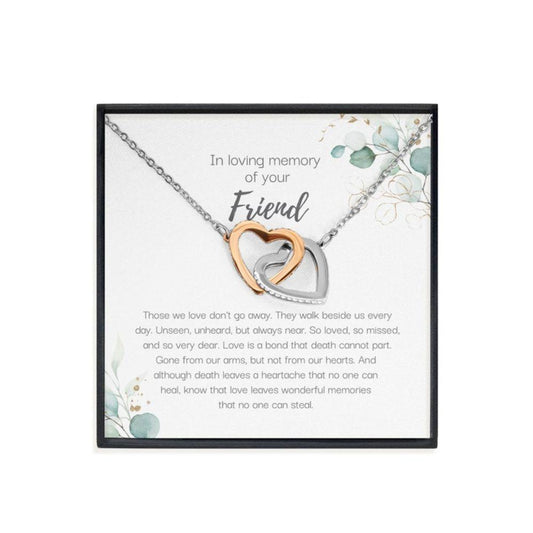 Memorials Necklace, Loss Of Friend Gift, Grief Gift, Sympathy Gift, Friend Remembrance Necklace, Bereavement Gift