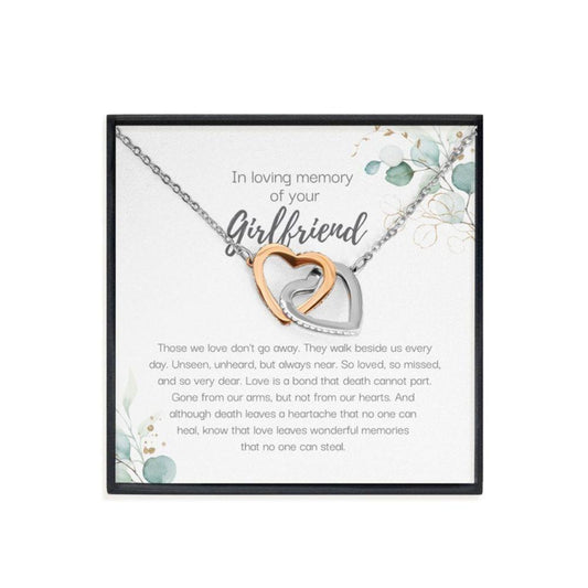 Memorials Necklace, Loss Of Girlfriend Gift, Grief Gift, Sympathy Gift, Remembrance Necklace, Girlfriend Memorial Gift