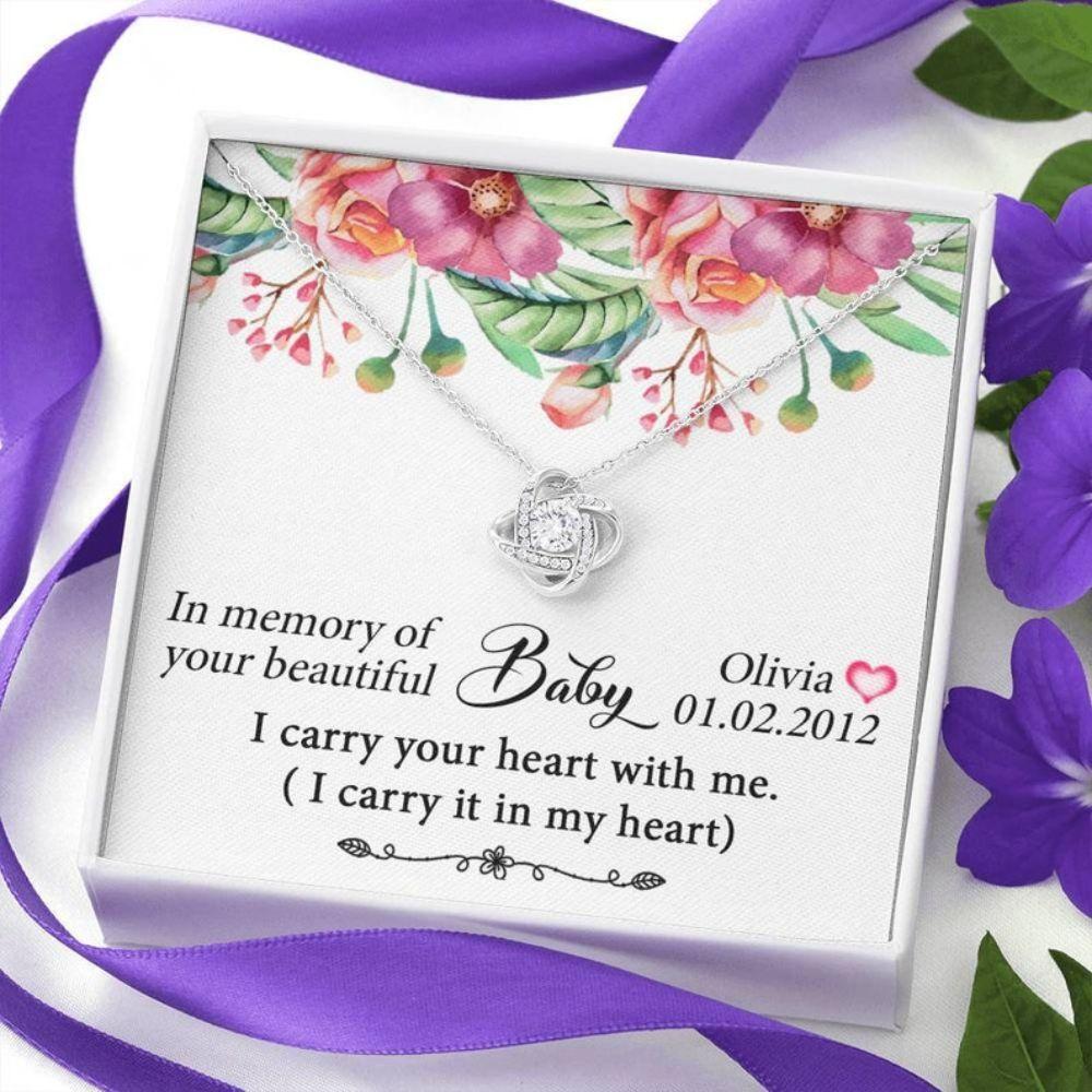 Miscarriage Necklace, Baby Loss Gift, I Carry Your Heart Necklace, Loss Of Child Gift, Loss Of Baby, Pregnancy Loss Gift