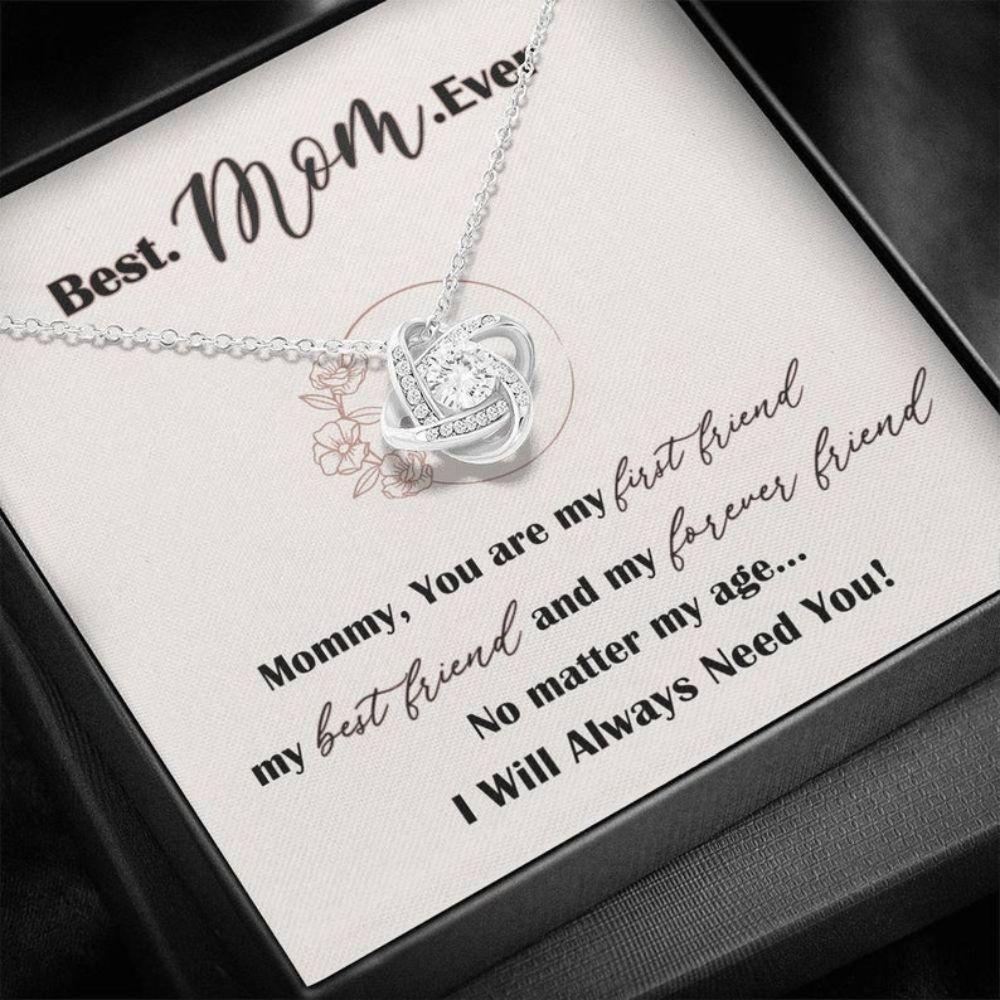 Mom Necklace, Best Mom Ever Necklace, Best Mom Gift For Christmas, Gift For Mom From Son Or Daughter, Mom's Birthday Sentimental Necklace