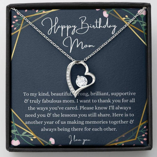 Mom Necklace Birthday Gift From Daughter/Son, Sentimental Necklace Gifts For Mom