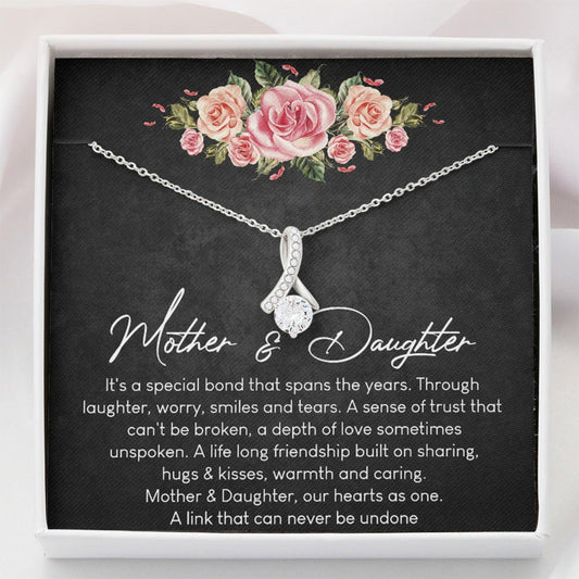 Mom Necklace, Daughter Necklace, Mother And Daughter Necklace - Alluring Beauty