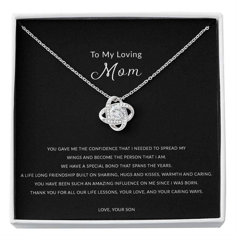 Mom Necklace From Son, Mom Gift From Son, Mom Son Gifts, Mom Son Jewelry, Gift For Mom From Son