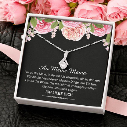 Mom Necklace, Geschenk An Meine Mutter, Gift For German Mom, An Mama Halskette, Muttertags Geschenk, Geschenk F�r Mutter, Mutter Present