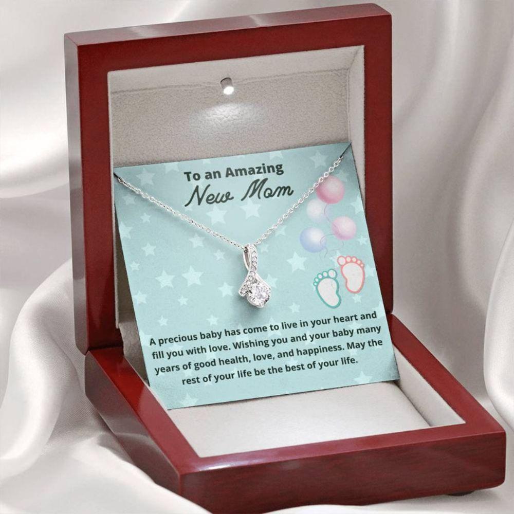 Mom Necklace, Gift For New Mom Necklace First Time Mom To Be Gifts, Present For New Mom