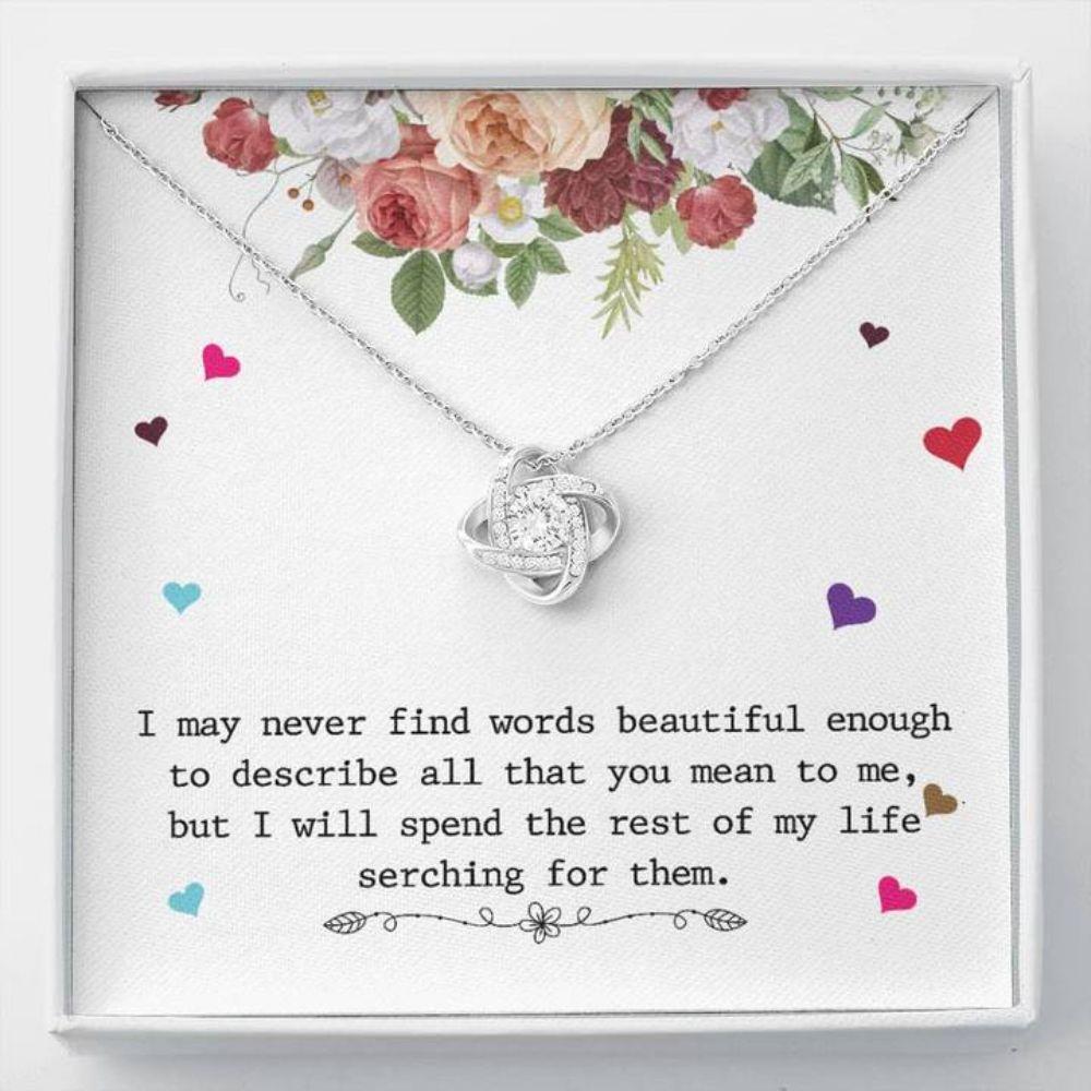 Mom Necklace, Gift Necklace With Message Card General - Love Stronger Together 