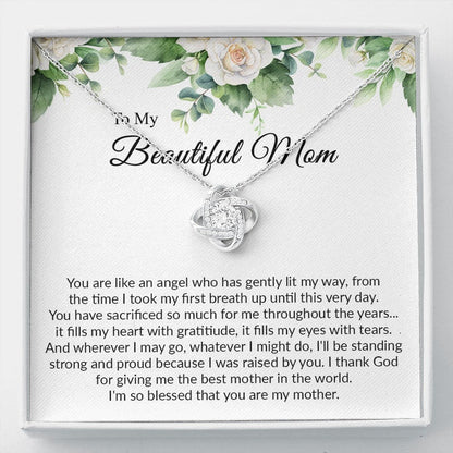 Mom Necklace, Groom To Mother Gift, Son To Mother On Wedding Day Necklace, Mother Of The Groom Gift From Son, Mom Wedding Gift